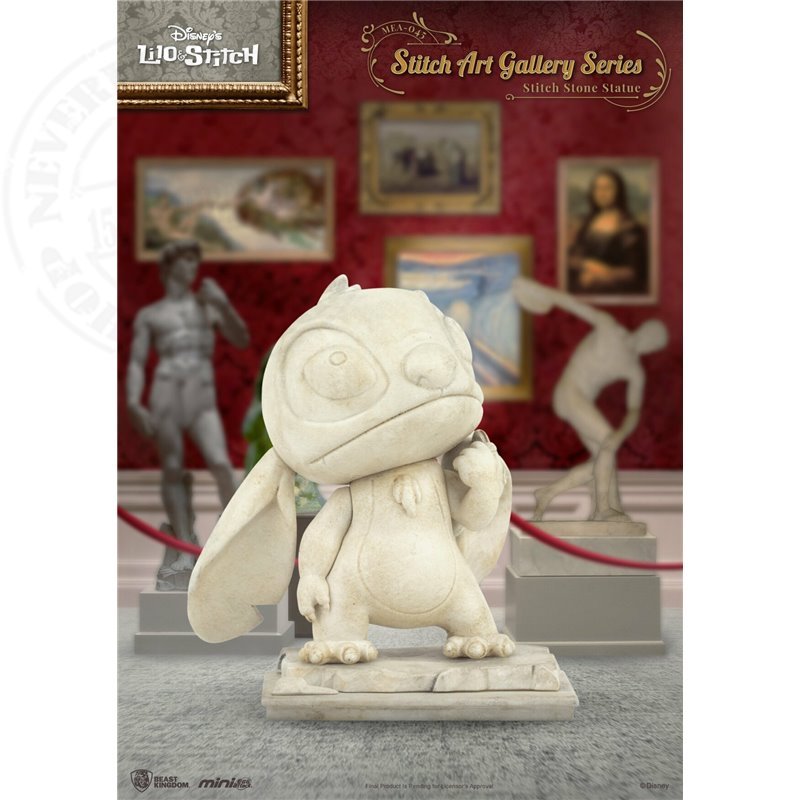 FIGURA BEAST KINGDOM MINI EGG ATTACK DISNEY ART GALLERY STITCH ESTÁTUA