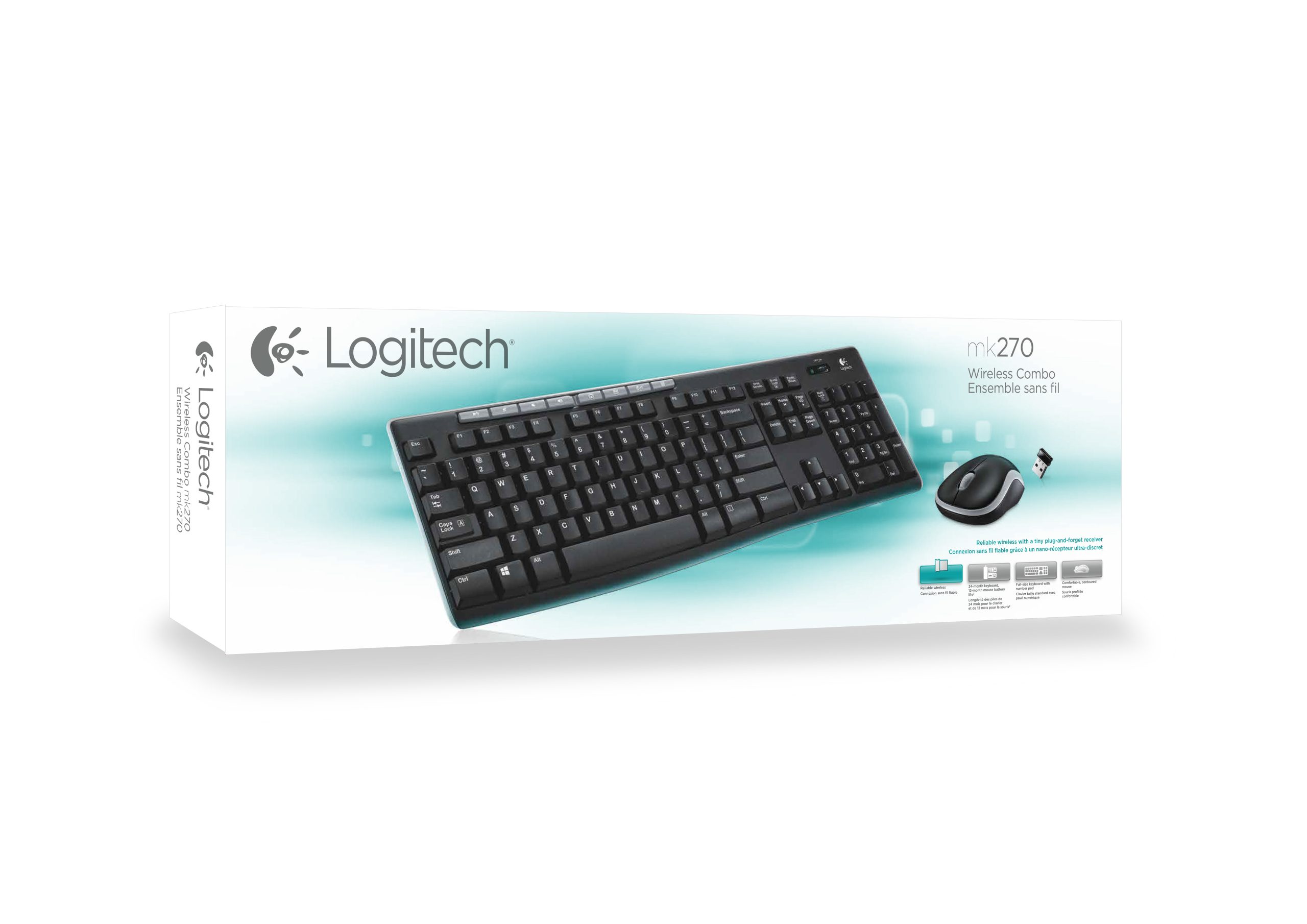 TECLADO + MOUSE LOGITECH MK270 INALAMBRICO ITALIANO