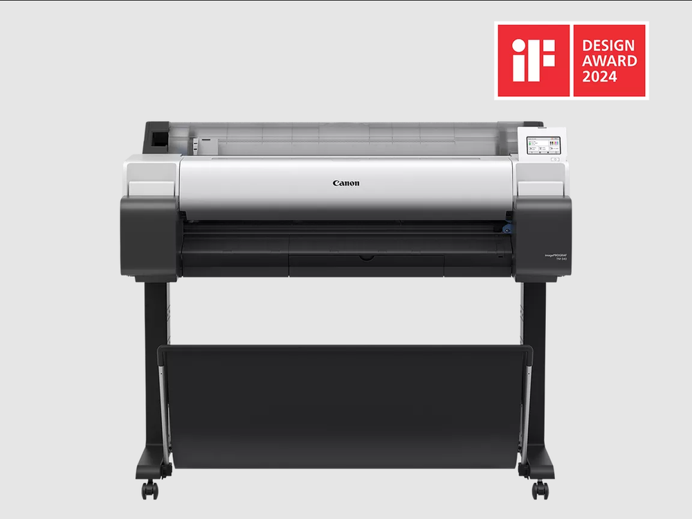 PLOTTER CANON TM-340 IMAGEPROGRAF A0 36"/ 2400PPP/ USB/ RED/ WIFI/ DISEÑO CAD/ TINTA 5 COLORES/ TACTIL 4.3"/PEDESTAL INCLUIDO