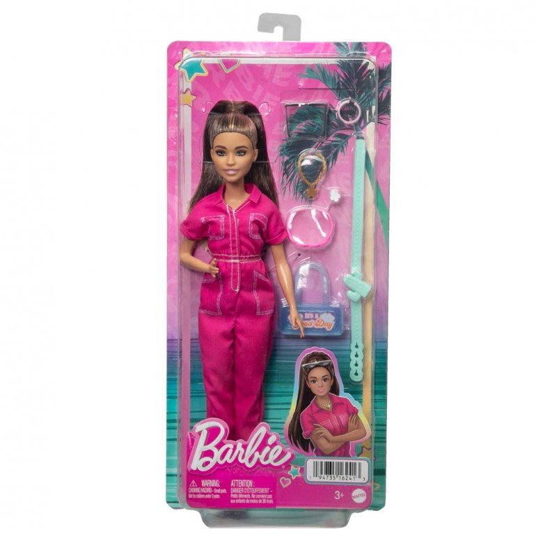 MUÑECA BARBIE MATTEL MONO ROSA