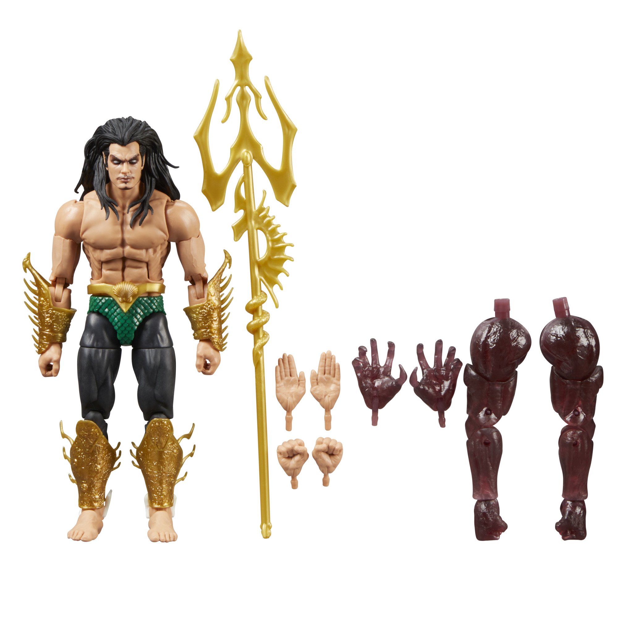 FIGURA HASBRO MARVEL LEGENDS SERIES BUILD A FIGURE MARVELS THE VOID CRYSTAR NAMOR