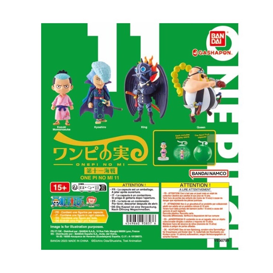 SET GASHAPON FIGURAS BANDAI LOTE 20 ARTICULOS ONE PIECE NO MI 11
