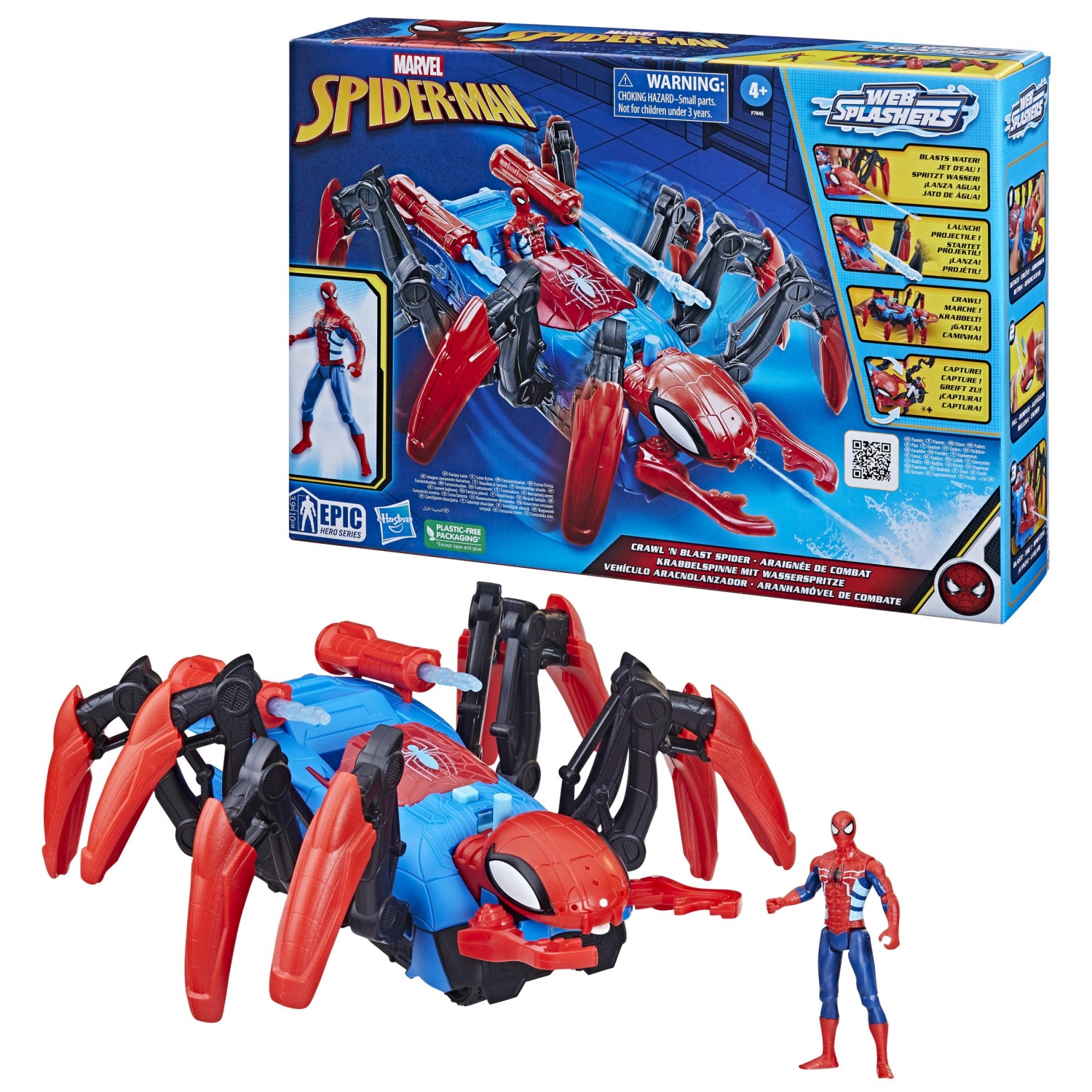 FIGURA HASBRO MARVEL SPIDERMAN WEB SPLASHERS