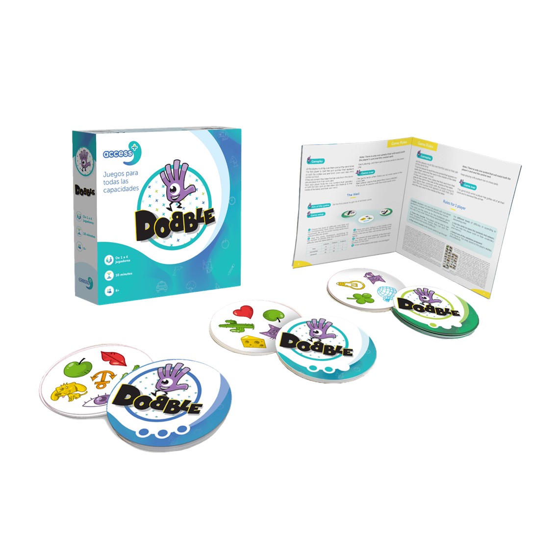 JUEGO DE MESA DOBBLE ACCESS+ EDAD RECOMENDADA 8 AÑOS