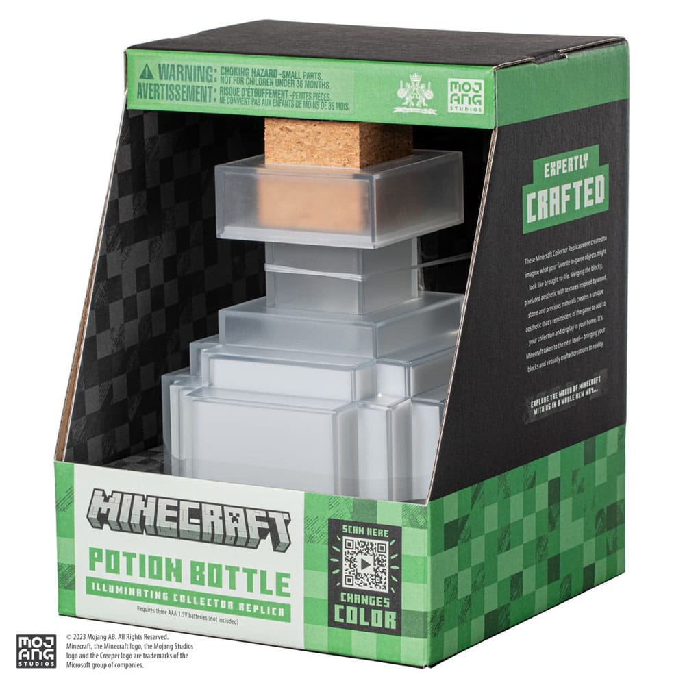 RÉPLICA THE NOBLE COLLECTION MINECRAFT POCIÓN LUMINOSA