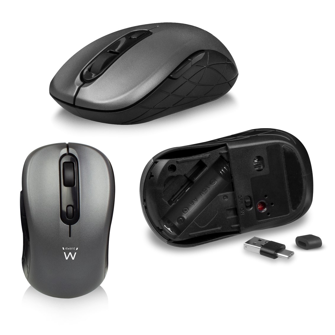KIT TECLADO + MOUSE RATON EWENT EW3272 WIRELESS INALAMBRICO