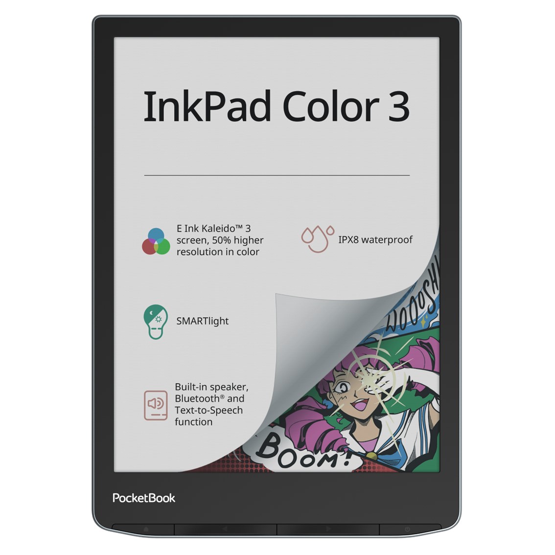 LIBRO ELECTRONICO EBOOK POCKETBOOK INKPAD COLOR 3 7.8" 32GB / COLOR STORMY SEA