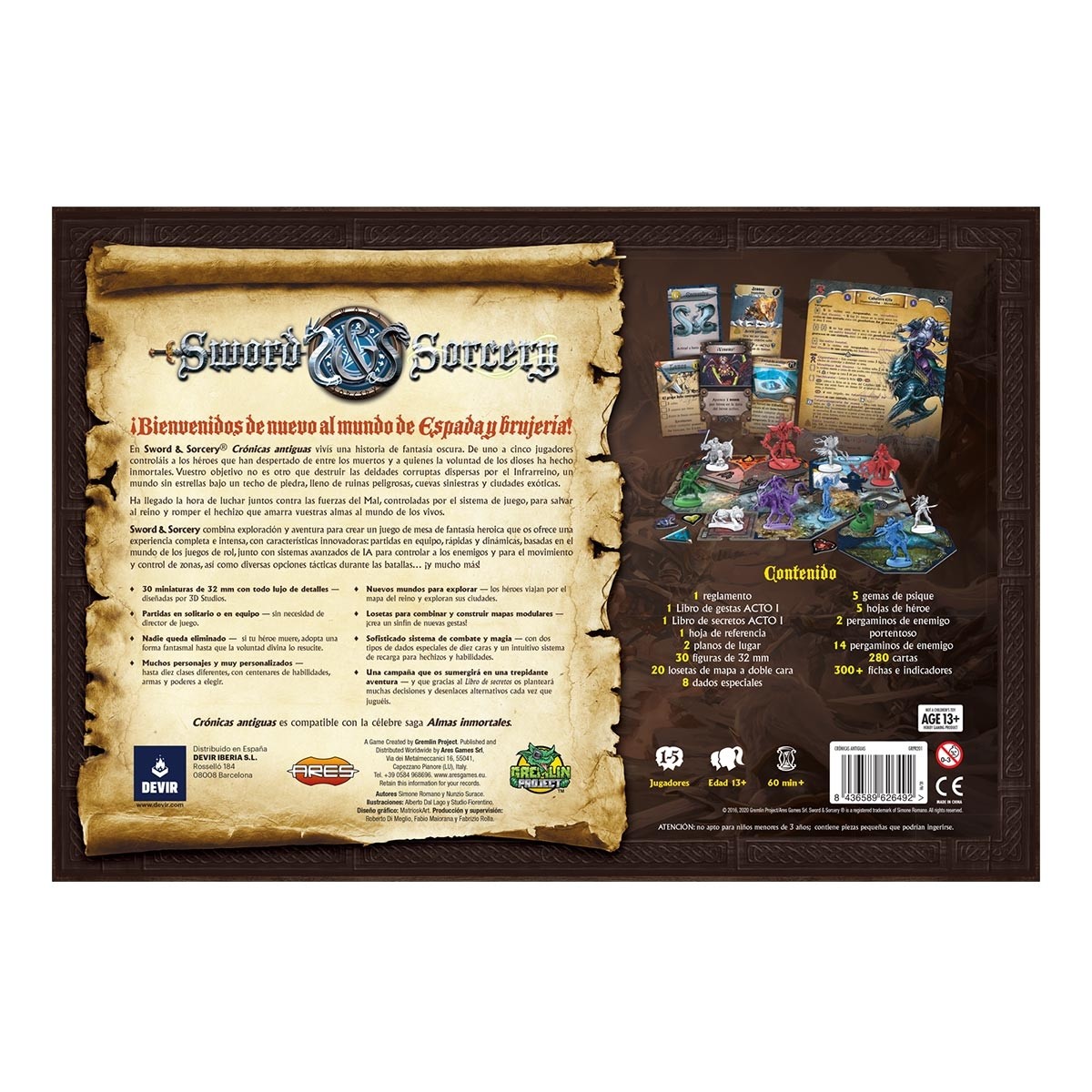 JUEGO DE MESA DEVIR SWORD & SORCERY: CRÓNICAS ANTIGUAS