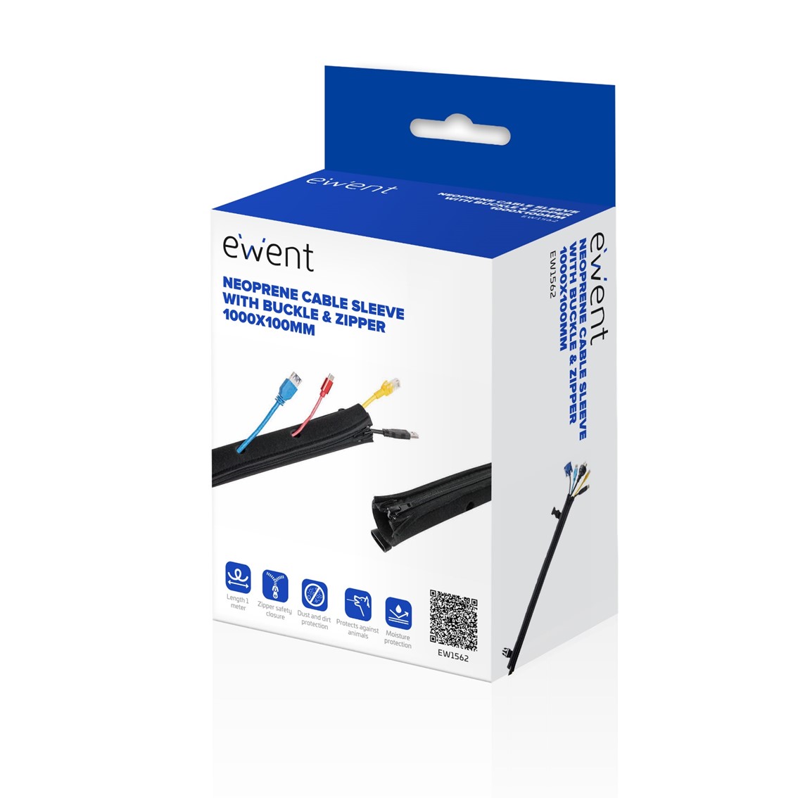MANGUITO DE NEOPRENO CON CREMALLERA EWENT EW1562 1000X100MM