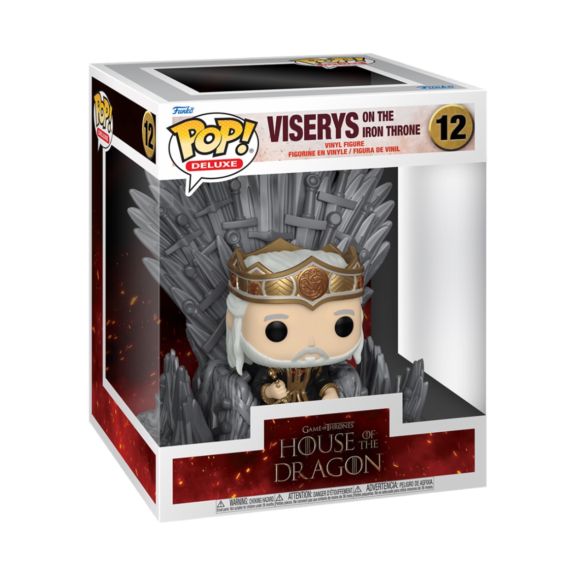 FUNKO POP CASA DEL DRAGON VISERYS EN EL TRONO DE HIERRO 76470