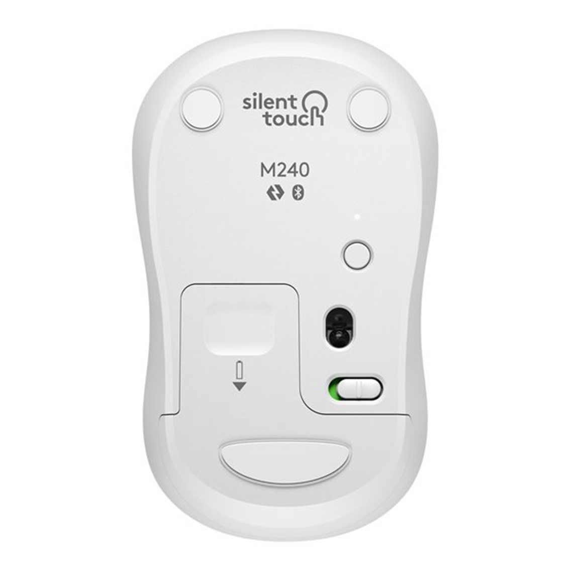 MOUSE RATON LOGITECH M240 OPTICO BLUETOOTH SILENT BLANCO CRUDO