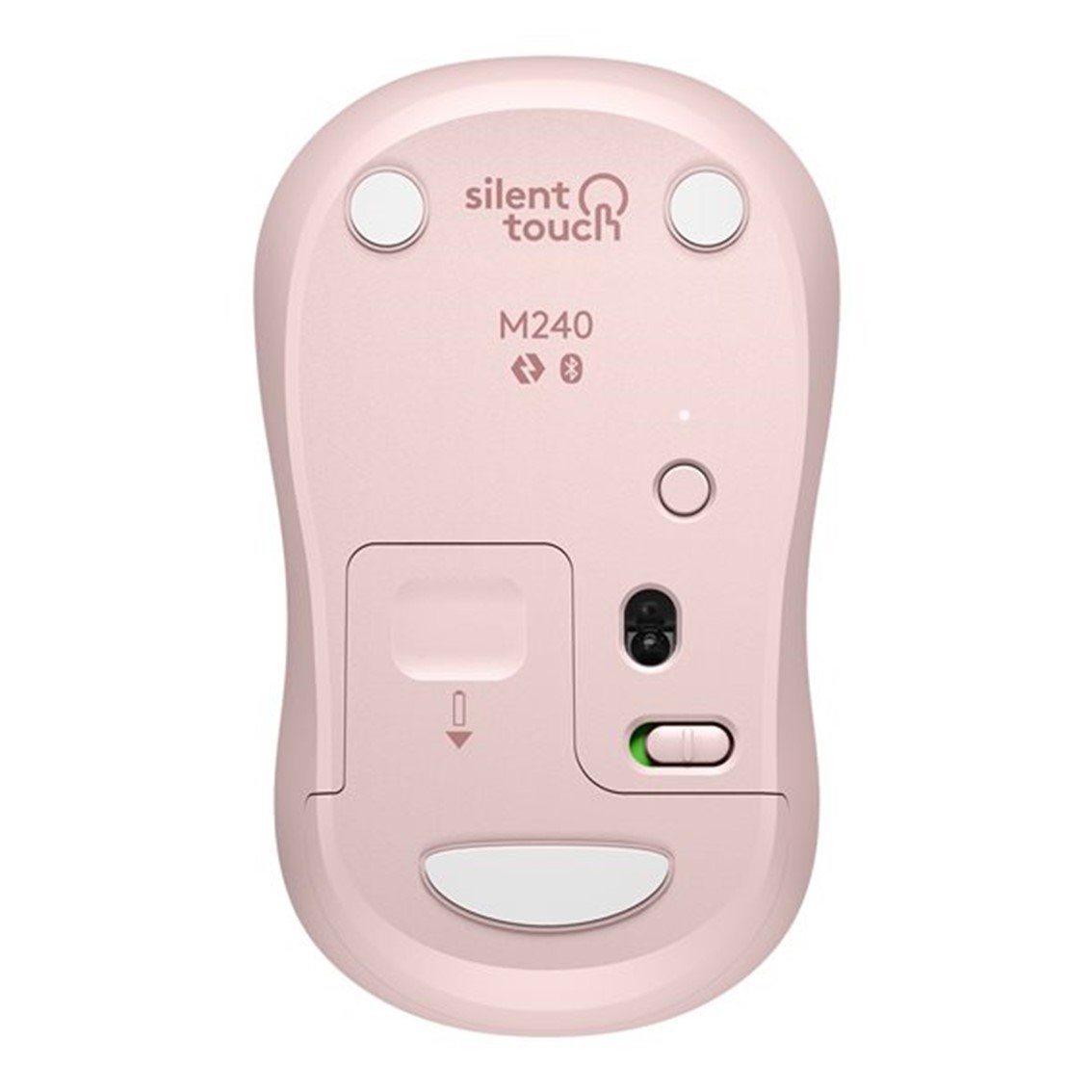 MOUSE RATON LOGITECH M240 OPTICO BLUETOOTH SILENT ROSADO