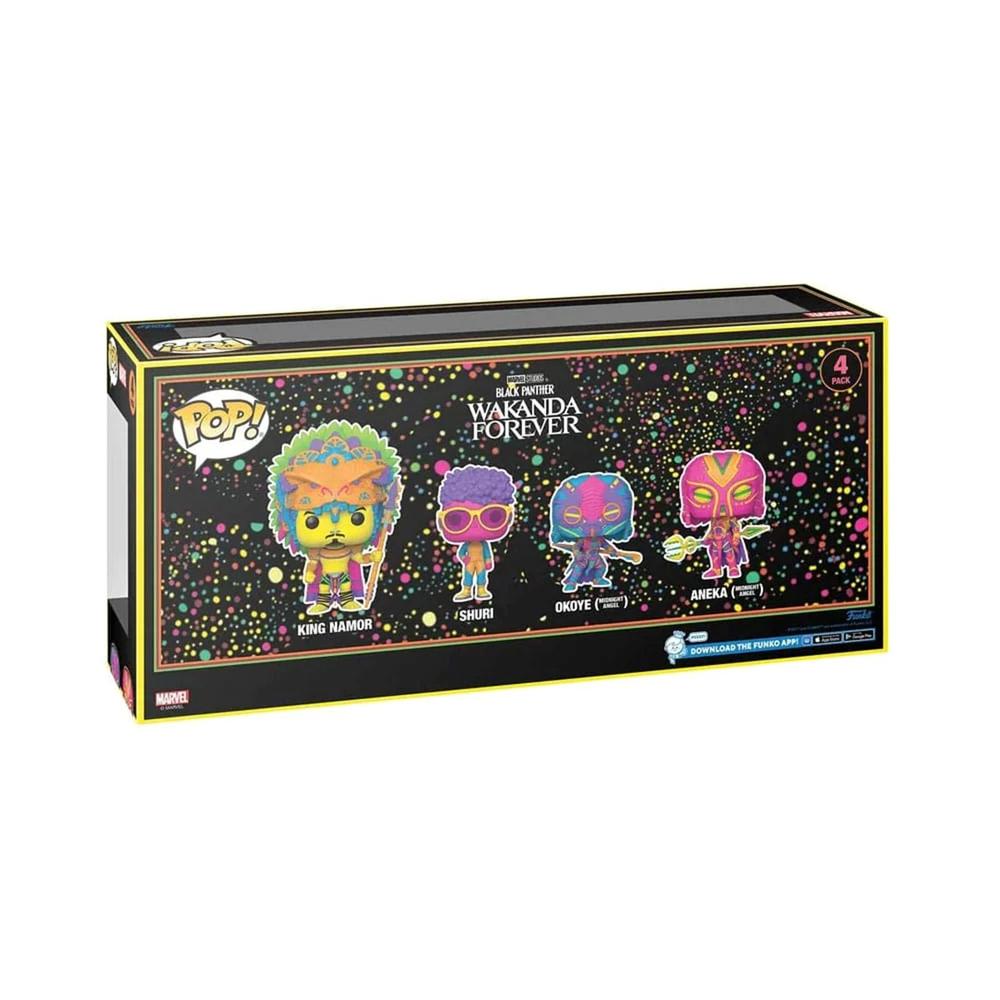 FUNKO POP MARVEL BLACK PANTHER WAKANDA FOREVER PACK DE 4
