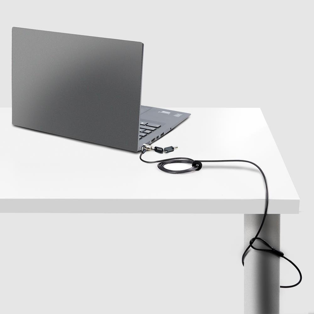 CABLE SEGURIDAD TIPO NANO L-LINK CON LLAVE 1.8M.