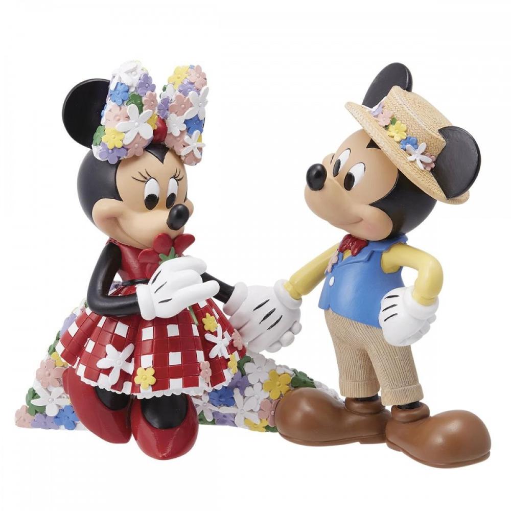 FIGURA ENESCO DISNEY MICKEY Y MINNIE BOTANICA