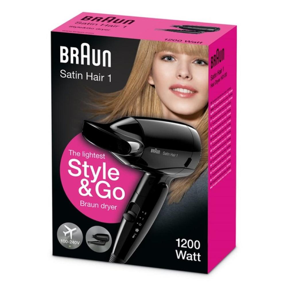 SECADOR DE PELO BRAUN HD130 STYLE&GO 1200W