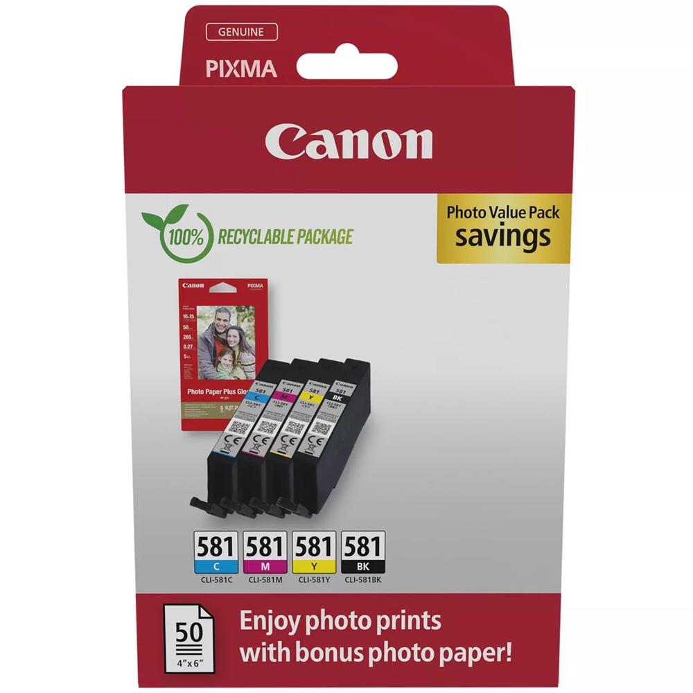 MULTIPACK CANON CLI 581 BK/C/M/Y