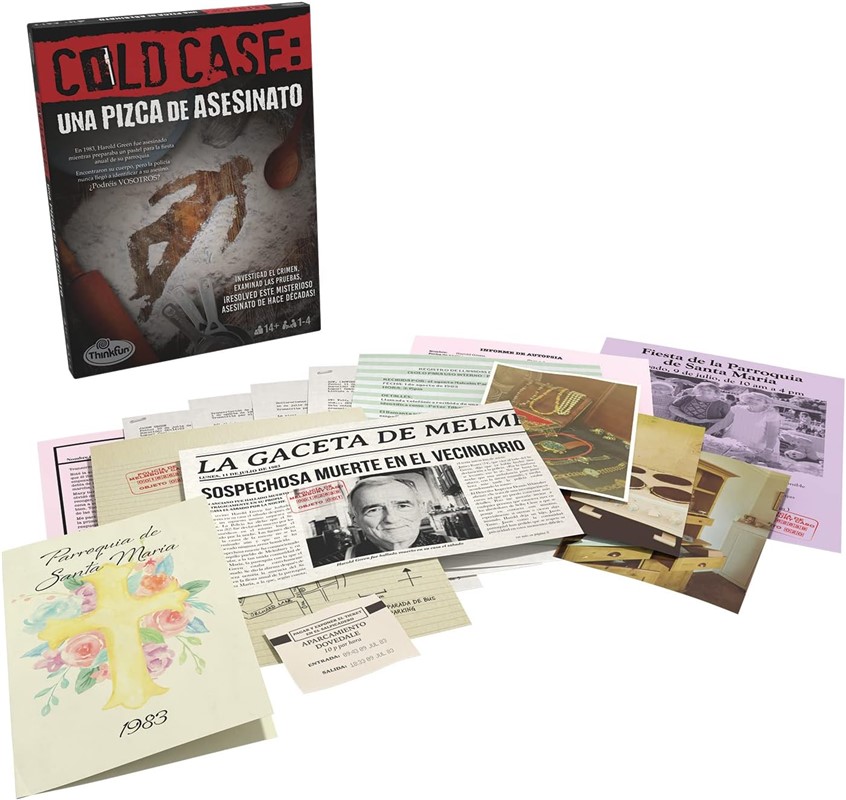 JUEGO DE MESA COLD CASE 1 UNA PIZCA DE ASESINATO CASO POLICIAL