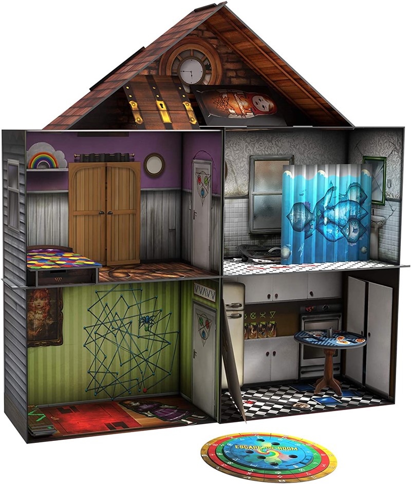 JUEGO DE MESA ESCAPE THE ROOM LA CASA DE MUÑECAS MALDITA