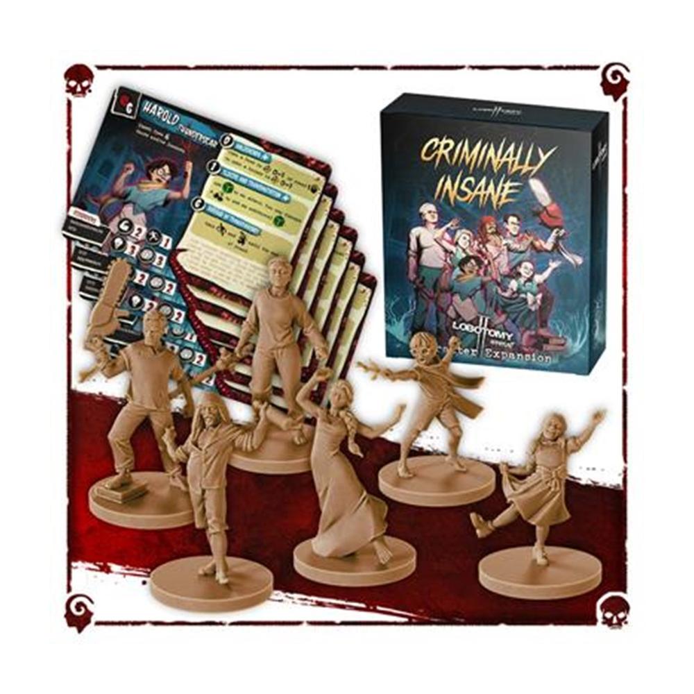 JUEGO DE MESA LOBOTOMY 2 CRIMINALLY INSANE WARD EDAD RECOMENDADA 14 AÑOS IDIOMA INGLES