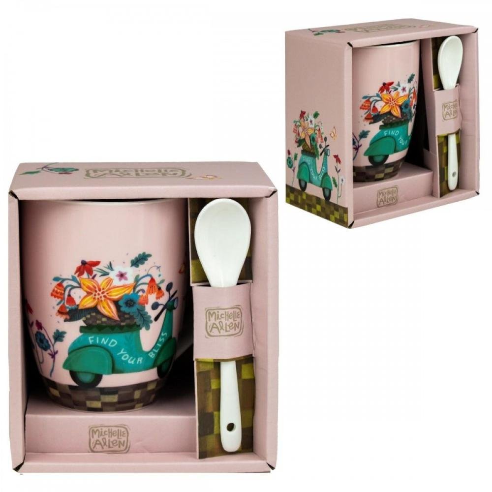 TAZA DE CERÁMICA CON CUCHARA ENESCO