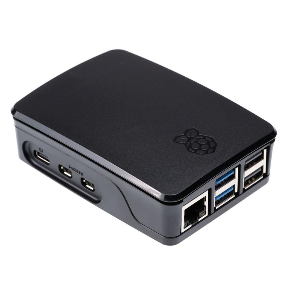 CARCASA RASPBERRY PI 5 CON VENTILADOR NEGRA Y GRIS