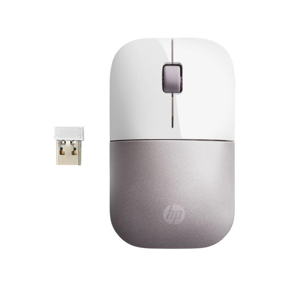 RATON INALAMBRICO HP WIRELESS Z3700/ HASTA 1200DPI/ BLANCO Y ROSA