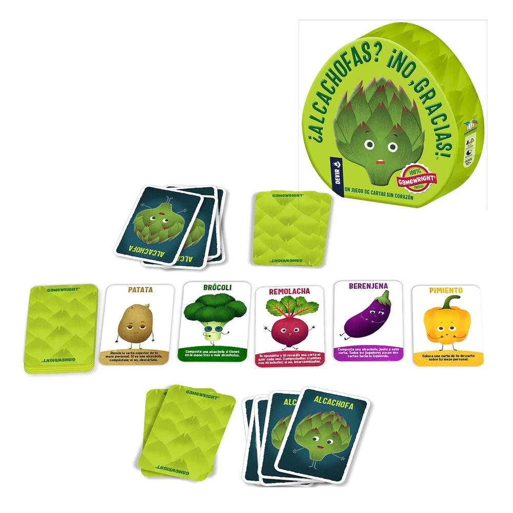 JUEGO DE MESA DEVIR ALCACHOFAS ¡NO GRACIAS!
