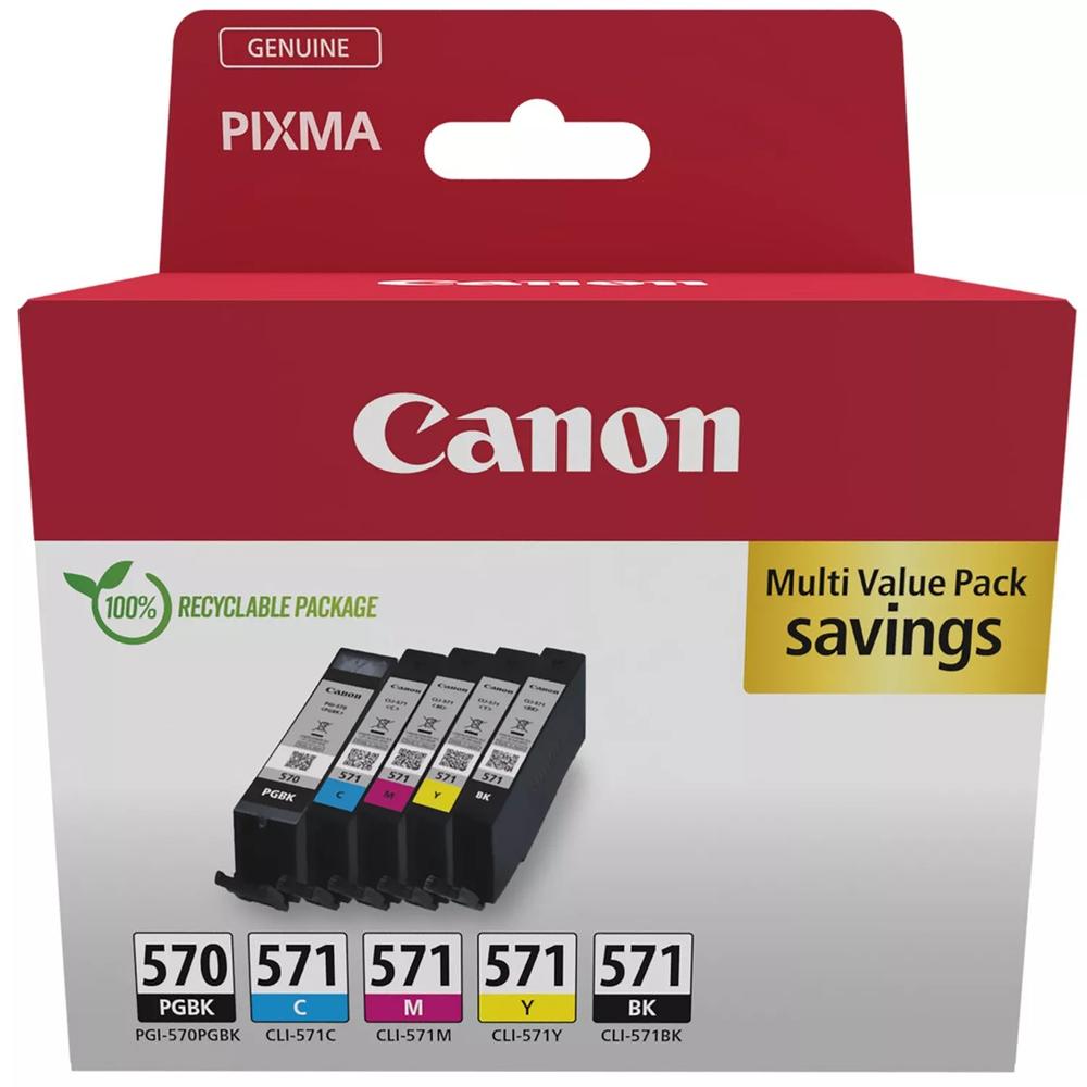 MULTIPACK CANON PGI-570 + CLI-571 PGBK/ BK/ C/ M/ Y