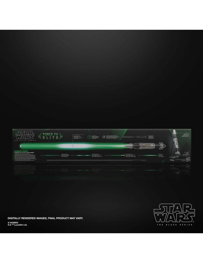 REPLICA SABLE DE LUZ HASBRO STAR WARS BLACK SERIES FORCE FX ELITE SABINE WREN