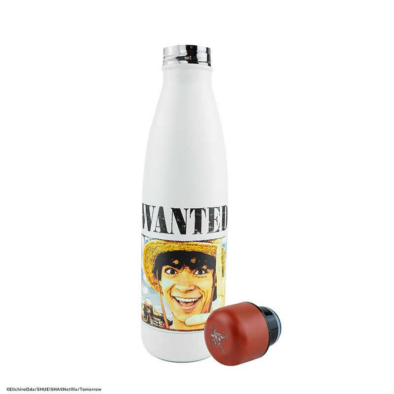 BOTELLA ISOTÉRMICA CINEREPLICAS ONE PIECE WANTED LUFFY