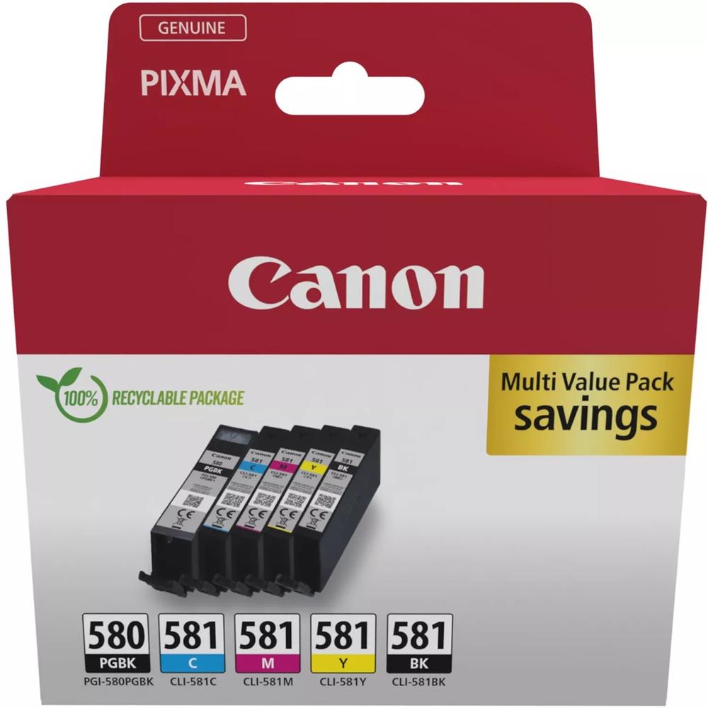MULTIPACK CANON PGI-580 PGBK + CLI-581 CYMBK
