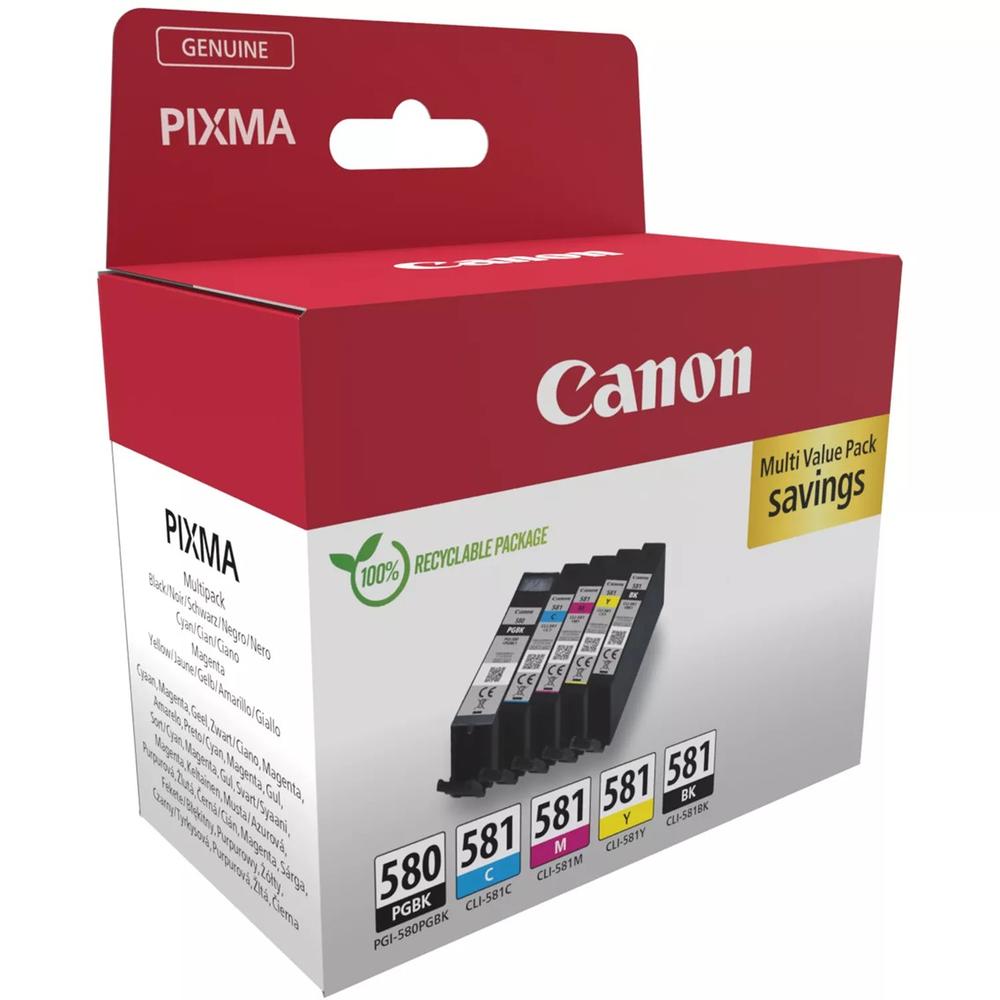 MULTIPACK CANON PGI-580 PGBK + CLI-581 CYMBK