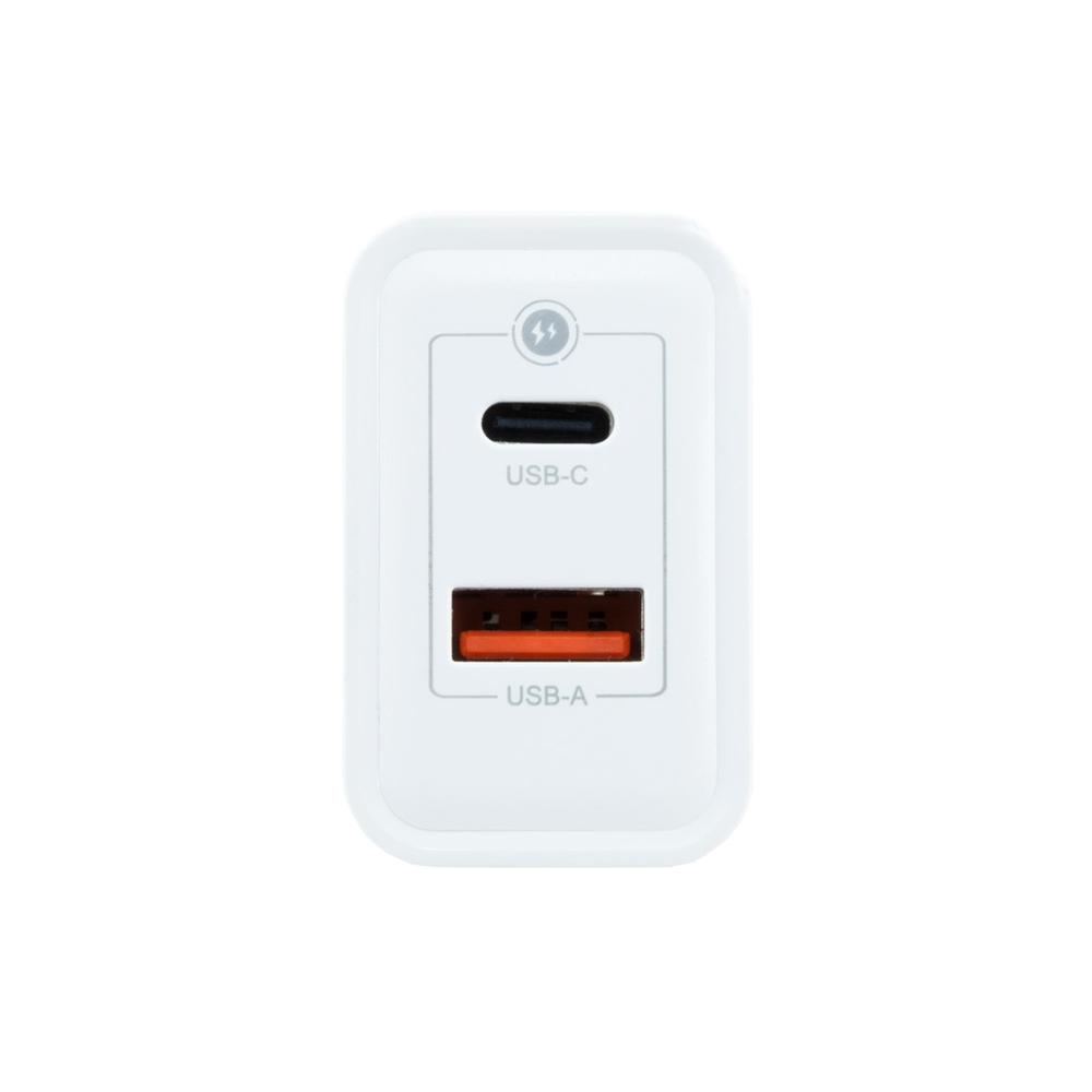 CARGADOR USB DE PARED COOLBOX 30W GAN USB TIPO A / USB TIPO C
