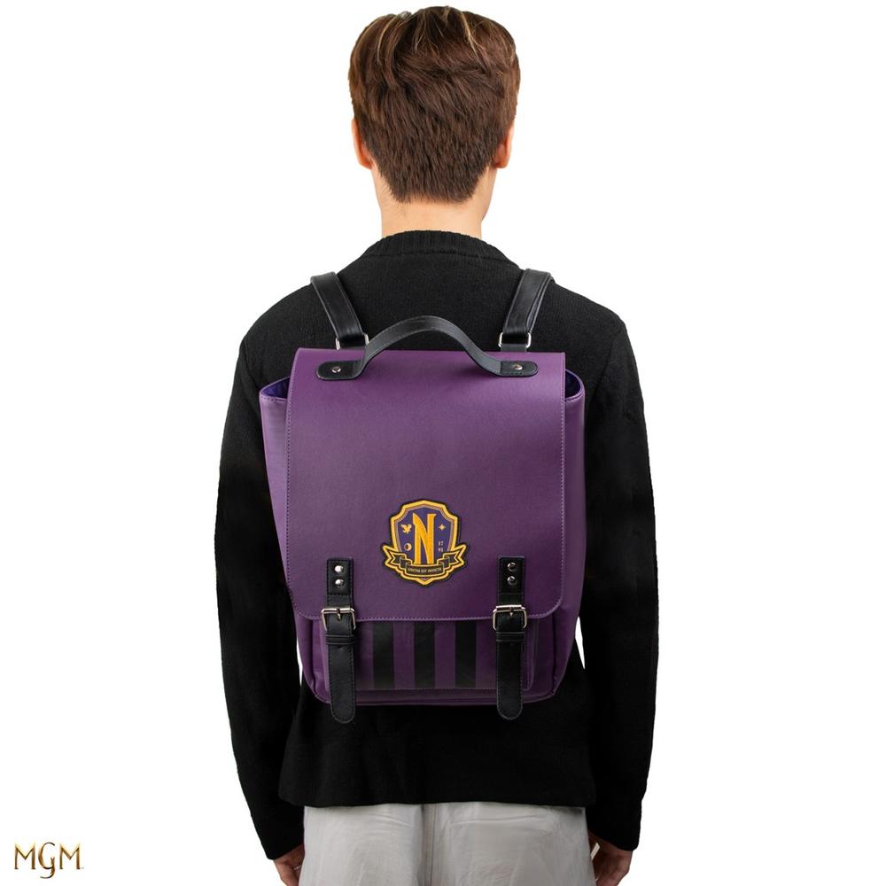 MOCHILA CINEREPLICAS NEVERMORE ACADEMY MORADO