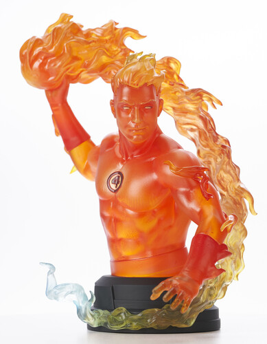 FIGURA MINI BUSTO DIAMOND MARVEL COMIC HUMAN TORCH 1/6 SCALE