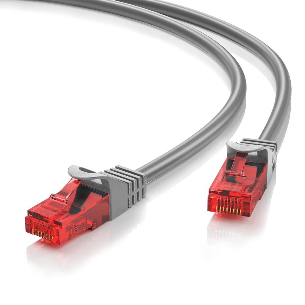 CABLE RED EWENT LATIGUILLO RJ45 UTP CAT6 20M GRIS