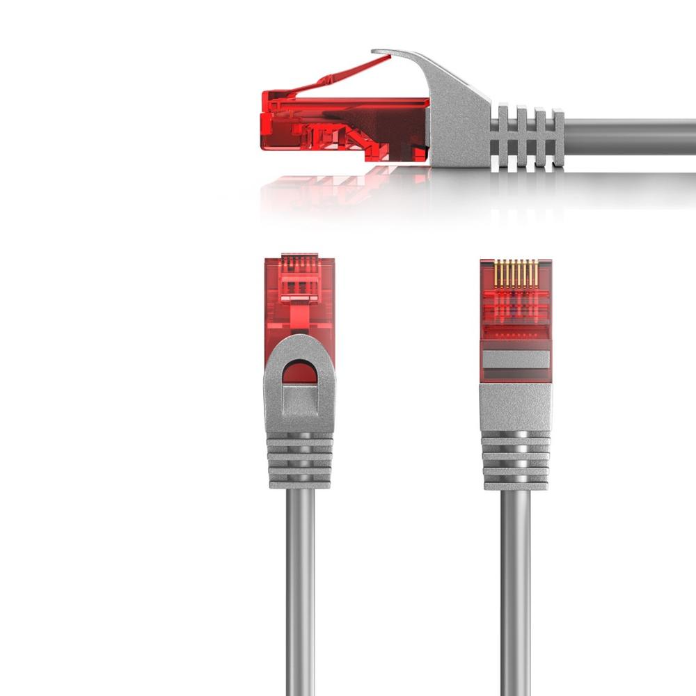 CABLE RED EWENT LATIGUILLO RJ45 UTP CAT6 20M GRIS