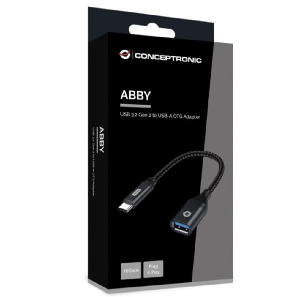 ADAPTADOR USB TIPO C A USB TIPO A CONCEPTRONIC 0.2M/ MACHO-HEMBRA