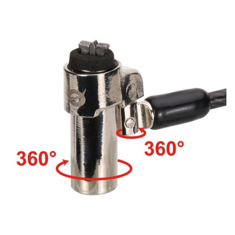 CABLE SEGURIDAD CONCEPTRONIC NANO POR LLAVE PARA PORTATILES 1.8M