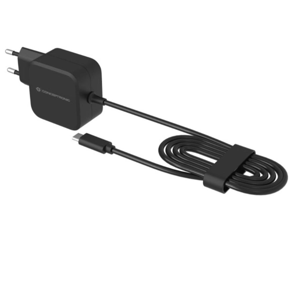 CARGADOR DE PARED USB TIPO C CONCEPTRONIC OZUL05BE PD 3.0 GaN 100W