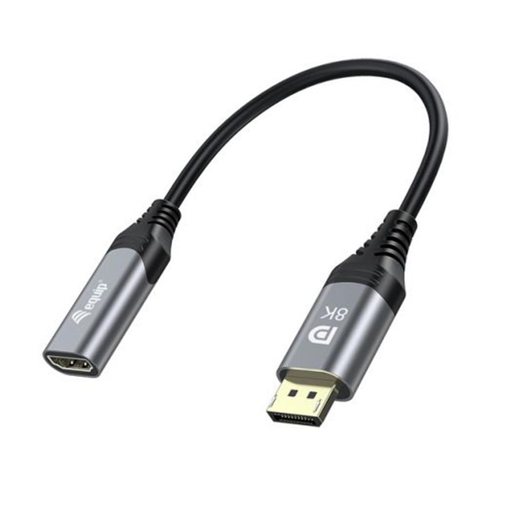 CABLE DISPLAYPORT A HDMI EQUIP 1.2 8K MACHO-HEMBRA 0.15M