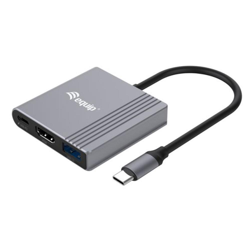 DOCKING STATION EQUIP USB TIPO C 3 EN 1