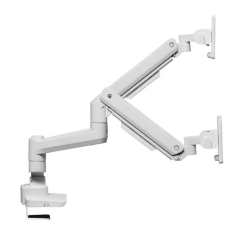 SOPORTE MESA EQUIP VESA HASTA 35" 100X100 MAX 20KG DOBLE PANTALLA BLANCO