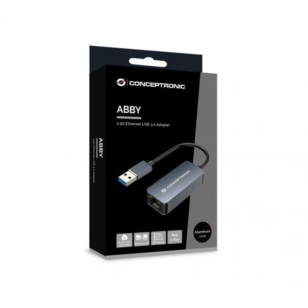 ADAPTADOR USB 3.0 A RJ45 CONCEPTRONIC MACHO-HEMBRA