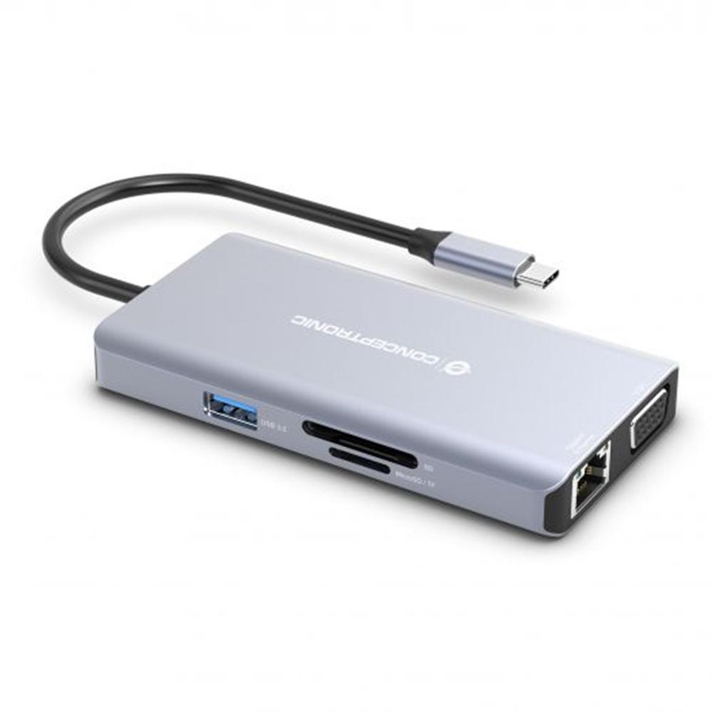 DOCKING STATION CONCEPTRONIC USB TIPO C 10 EN 1