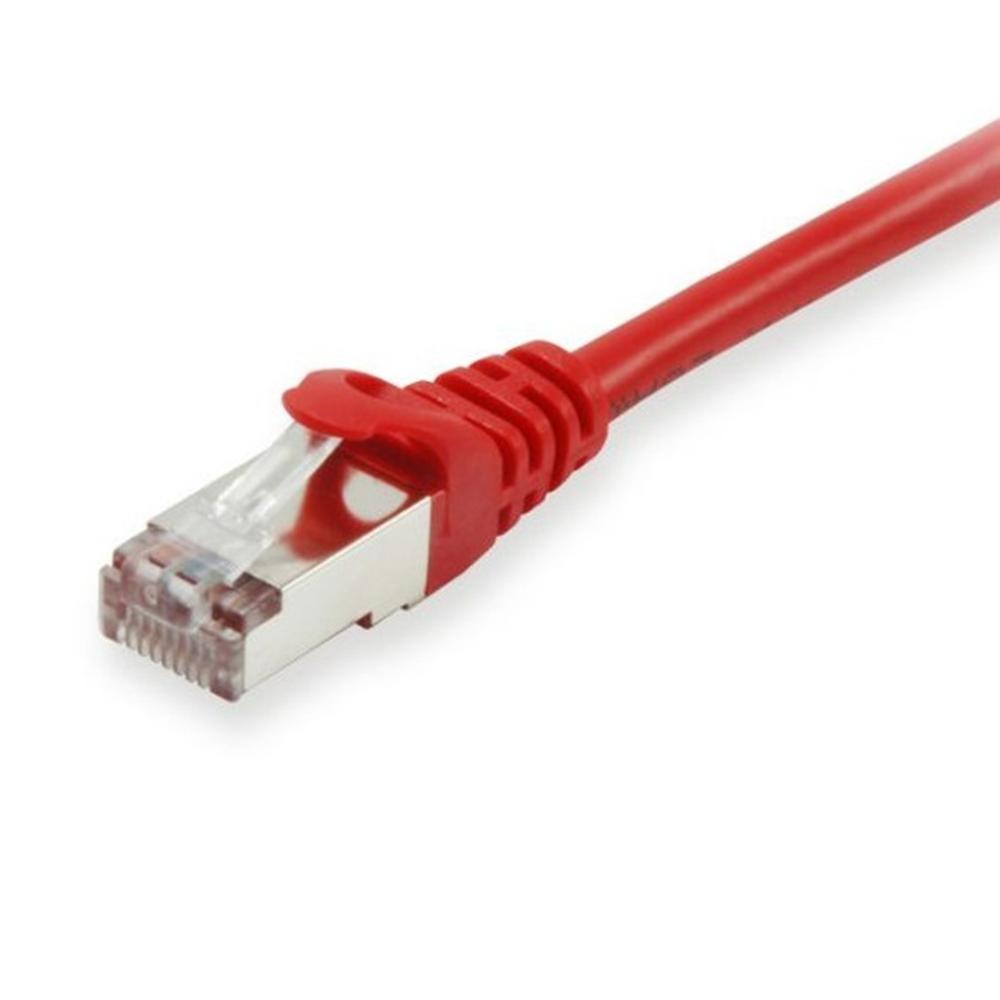 CABLE DE RED EQUIP LATIGUILLO RJ45 S/FTP CAT6A 0.5M ROJO