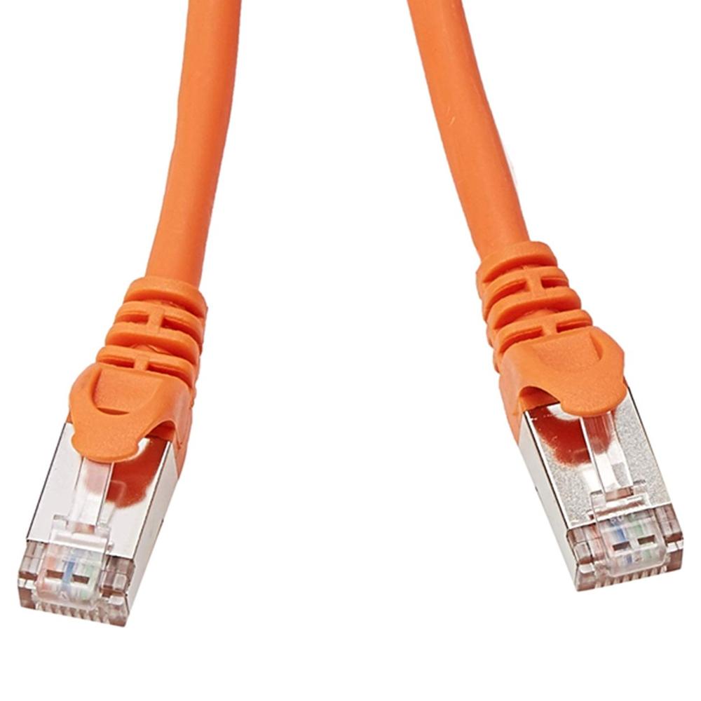 CABLE DE RED EQUIP LATIGUILLO RJ45 S/FTP CAT6A 0.5M NARANJA