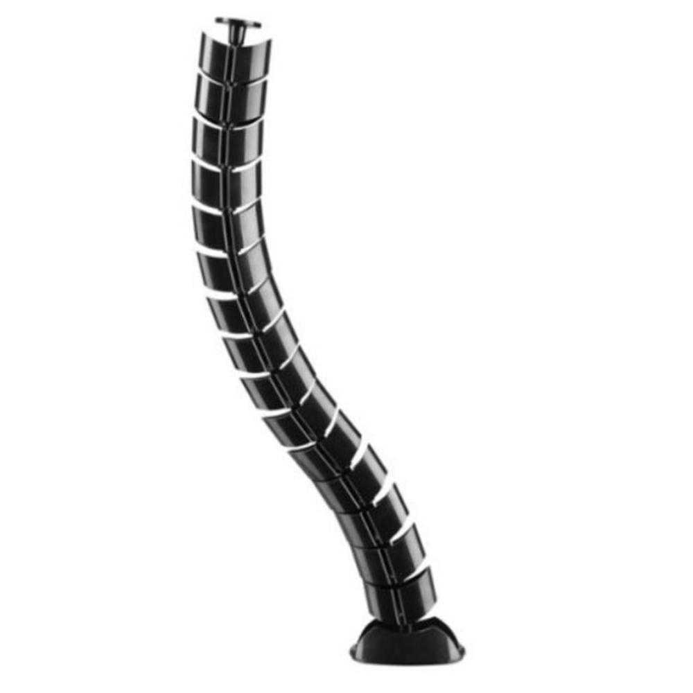 ORGANIZADOR DE CABLES DE ESCRITORIO EQUIP DOBLE CANAL NEGRO