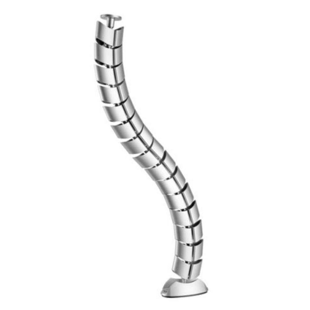 ORGANIZADOR DE CABLES DE ESCRITORIO EQUIP DOBLE CANAL PLATA